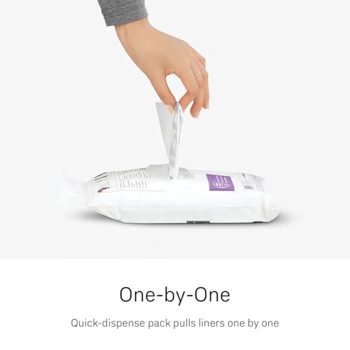 Simplehuman Code Q Custom Fit Trash Bags 200 Count Pack - Extra Thick 50-65L Drawstring Liners