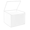 Disposable Face Towel Holder with 50 Count Clear Acrylic Storage Box - Compatible with XL Face Towels and Makeup Organizer