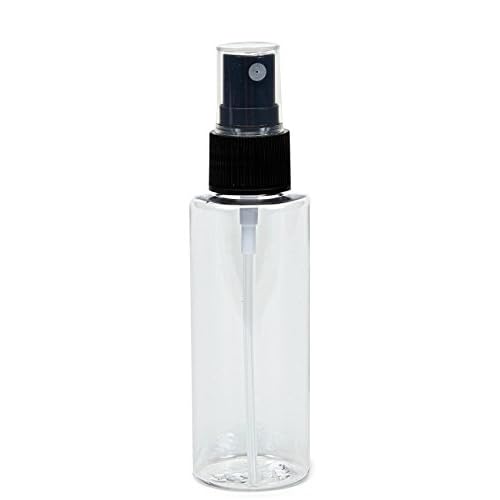 Vivaplex, 12, Clear, 2 oz, Plastic Bottles, with Black Fine Mist Sprayers