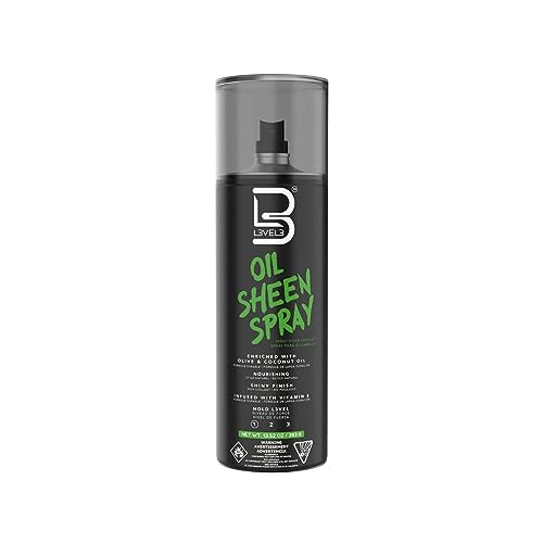 2 Pack Hair Shine Spray with Vitamin E, Olive & Coconut Oil - Lightweight & Frizz Control