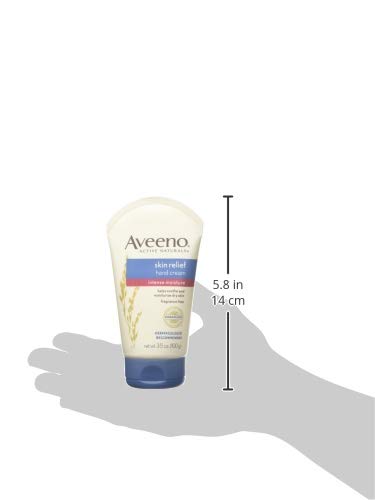 Aveeno Active Naturals Intense Relief Hand Cream 3.5 oz Pack of 6 - Fragrance-Free, Hydrating