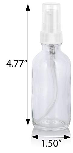 24 Pack 2 oz Glass Boston Round Bottles with Pump Dispenser