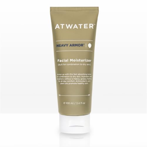 ATWATER Men's Intensive Face Moisturizer 3.4 oz for Dry Skin - Hydrating, Anti-Aging, Vegan