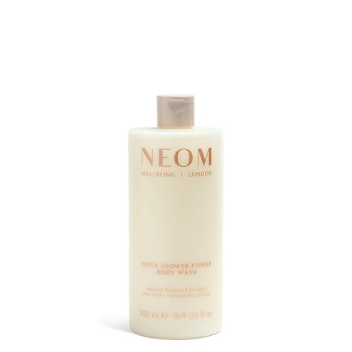 Neom Super Shower Power Body Wash 500ml - Invigorating Natural Fragrance, Energizing & Nourishing