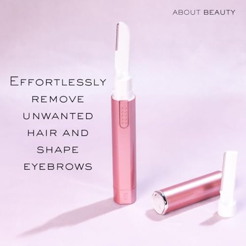 About Face Sonic Beauty Wand - Electric Facial Hair Remover and Bonus Eyebrow Shaper, Ideal for Shaving, Exfoliating and Brow Shaping, Epilator for Men & Women