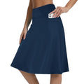 Womens Skorts Modest Knee Length Skirts Athletic Midi Active Running Skirt
