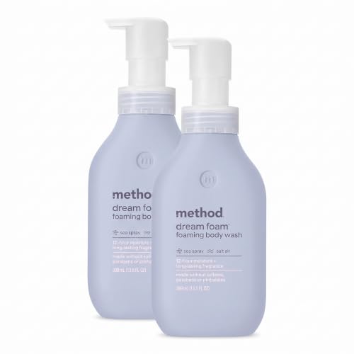 Method Dream Foam Foaming Body Wash Sea Spray + Salt Air 13.5oz Pack of 2
