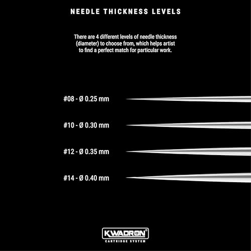 Tattoo Cartridge Needles 35/3RLLT-T - Round Liner Long Taper for Precise Tattooing