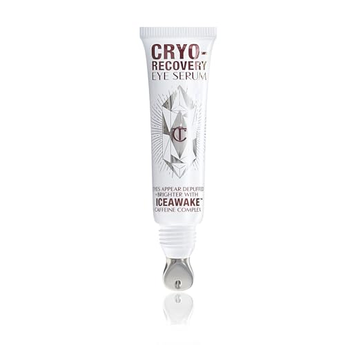 Charlotte Tilbury Cryo-Recovery Eye Serum - Cooling Dark Circles Under Eye Treatment - Addresses Fine Lines, Wrinkles & Puffiness - Infused with Caffeine to Boost Elasticity