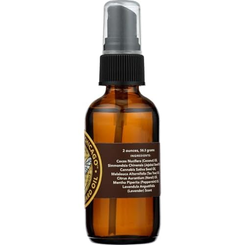 Sweet Comb Chicago Essential Beard Oil: Great for Moisturizing Men's Beards, Mustaches and Skin, Great Gift for the Bearded Man in Your Life, Birthday, Christmas