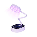 Purple Rechargeable LED Gel Nail Lamp with Auto Sensor & 4 Timers - Cordless & Portable