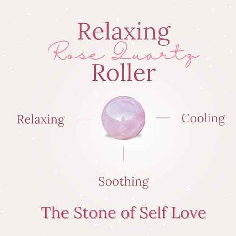 Grandma Flo's Naturals Organic Castor Oil with Rose Quartz Roll On For Face and Body - Glass Bottle, Cold Pressed, Hexane Free, Unrefined - Stimulate Hair Growth, Moisturize Skin (50ml)