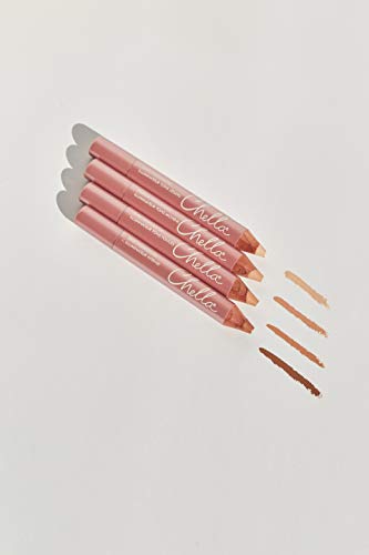 Chella Light Matte Highlighter Pencil - Vegan Makeup Concealer & Under Eye Brightener - Pack of 1