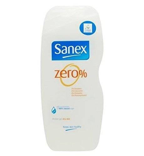 Sanex Zero% Dry Skin Shower Gel 250ml Pack of 2 - Gentle Hydrating Body Wash