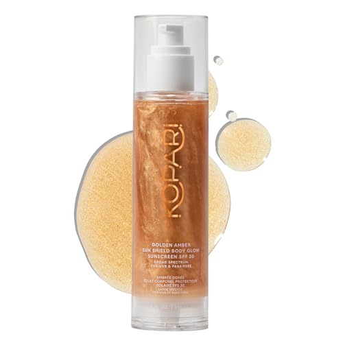Kopari Sun Shield Body Glow Broad Spectrum SPF 30 In Golden Amber & Sun Shield On-The-Glow Sheer Sunscreen Stick SPF 40