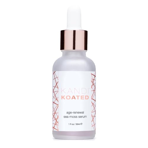 Kandi Koated Age-Renewal Sea Moss Serum by Kandi Burruss ? Hydrating Face Serum with Aloe, Hyaluronic Acid & Antioxidants ? Vegan, Firming Skincare for Glowing Skin, 1 fl oz