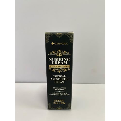 Numbing Cream, Extra Strength Topical Cream for Temporary Relief of Itching, Minor Skin Discomfort, Vitamin E Enriched, 60g / 2oz