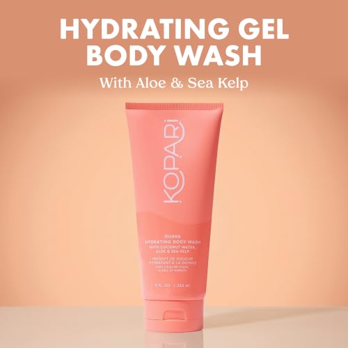 Guava Hydrating Body Wash - 9oz Foaming Coconut & Aloe Moisturizer - Vegan & Sensitive Skin