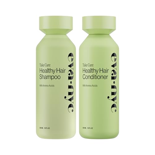 Eva NYC Take Care Healthy Hair Shampoo & Conditioner Set - 10oz, Lavender Scent, Amino Acids, Pack of 2