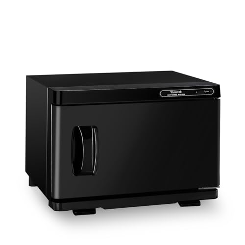 Wuissvnb Black 8L Professional Towel Warmer Cabinet with Auto Reheat