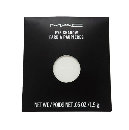MAC Eye Shadow Pro Palette Refill Pan White Frost - Vibrant Shimmer, Customizable, Professional Quality