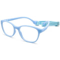 Unbreakable Kids Eyeglass Frames - Flexible Prescription Glasses for Children 4-7 Years - Sky Blue