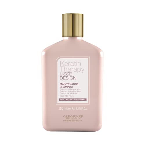 ALFAPARF Milano Lisse Design Keratin Shampoo for Damaged Hair - Hydrating & Smoothing