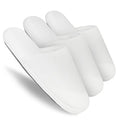 3-Pair Luxury Spa Slippers - Cotton Memory Foam Non-slip Closed Toe Washable Slippers for Hotel,Guest,Travel,Bride,Women and Men
