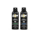 SLAM WoodsMan & BeachMan Bundle - Men's Scented Sunscreen, Sunscreen Spray, Water Resistant, Paraben Free, Broad Spectrum UVA/UVB (Large, 50, Sun Protection Factor (SPF))