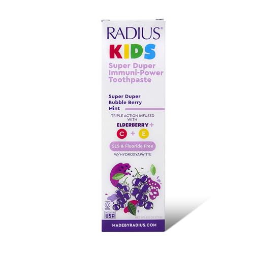 Kids Immunity Boost Toothpaste Bubble Berry Mint Pack of 3 - 2.5 Oz