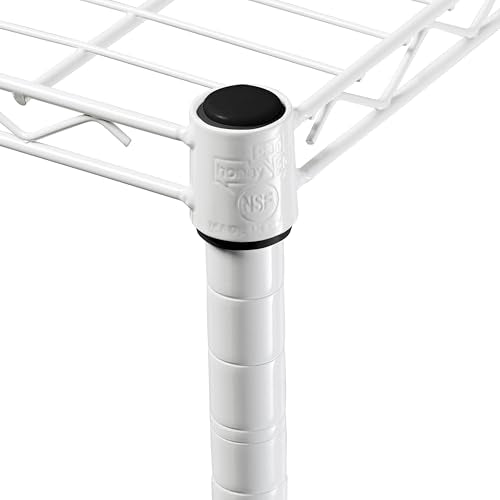 Honey-Can-Do 5-Tier Adjustable Shelving Unit, 250 lb per Shelf, White, 24 x 18 x 72 in