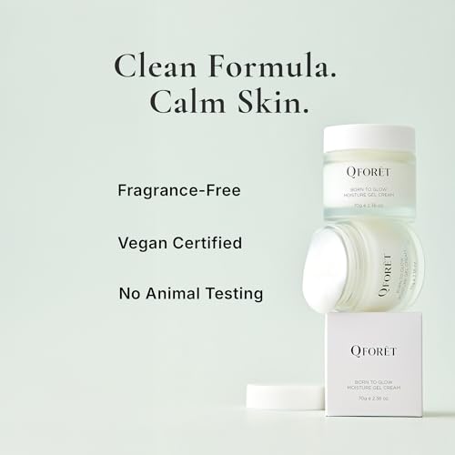 Born to Glow Face Moisturizer, Makeup Prep Gel-Cream, Fragrance-Free, Vegan Phyto Mucin + Ceramides + Peptides, 2.36 fl oz