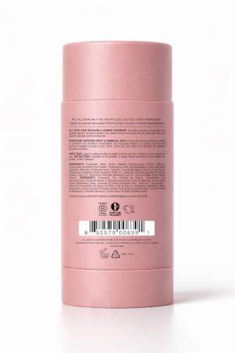 All Good Aluminum Free Deodorant Stick - Rose Geranium & Jasmine, 2-Pack - Natural, Vegan, Long-Lasting Odor Protection
