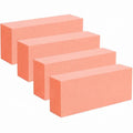 ForPro Buffing Block Orange 15 Pack - 3-Sided Nail Buffer for Manicure & Pedicure, 100/180 Grit, Pack of 4