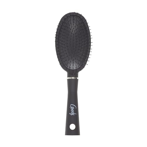 Goody Detangle It Oval Hair Brush - Black, Custom Style Detangler Brush with Flexible Bristles, Use as a Detangling Brush or Styling Hair Brush to Tackle Tangles & Knots, Brush for Fine Hair