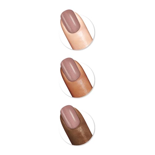 Sally Hansen Miracle Gel Salon Quality Nail Polish | Gel-Like Formula, Two-Step System, No UV Light Needed, Long Lasting | Sheer, Shimmery | 211 One Shell of a Party | Nude Pink Nail Polish