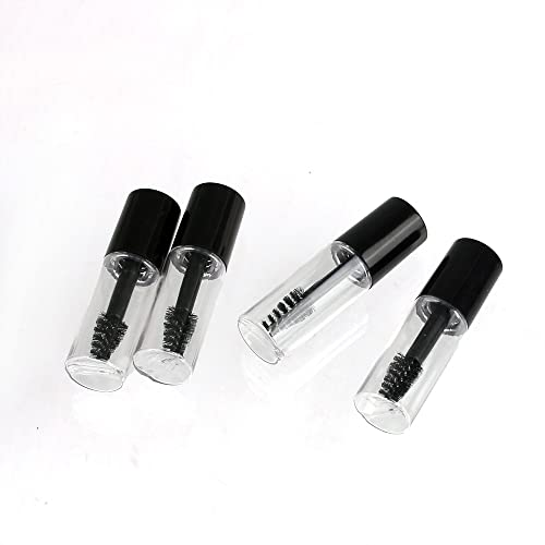 COSIDEA 71 PCS Empty Mini 3ml mascara tubes and wand for castor oil, Small Sample Size Eyelash Growth packing Tube container (71)