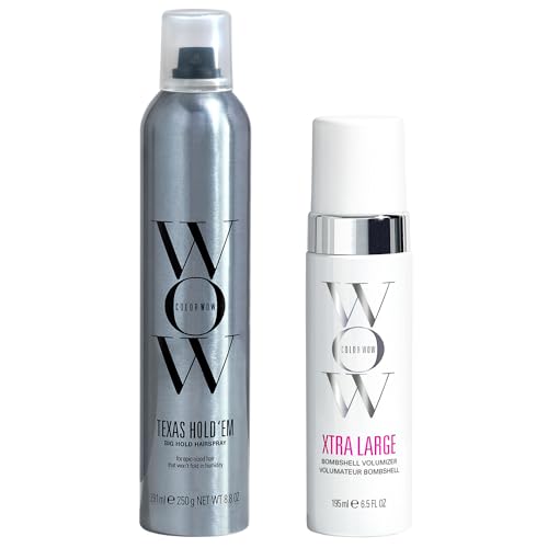 COLOR WOW Big Volume & Hold Duo Bundle with Large Volumizer & Strong Hairspray