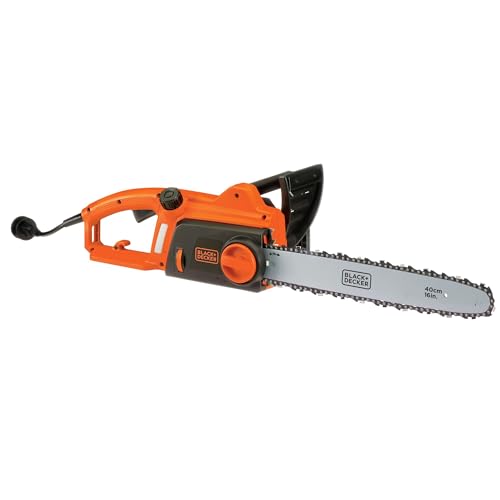 Electric Chainsaw - 12 Amp 16-Inch Power Tool with Tool-Free Chain Tensioning