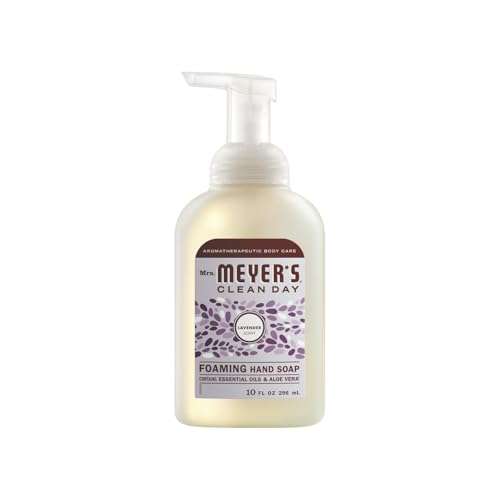 Mrs. Meyer’s Clean Day Foaming Hand Soap Pack - 4 Scents, 10 OZ Each, Rainwater + Lavender + Lemon Verbena + Watermelon
