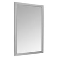 Amazon Basics Rectangular Wall Mirror 24 x 36 in - Nickel, Standard Trim, Hangs Horizontal or Vertical