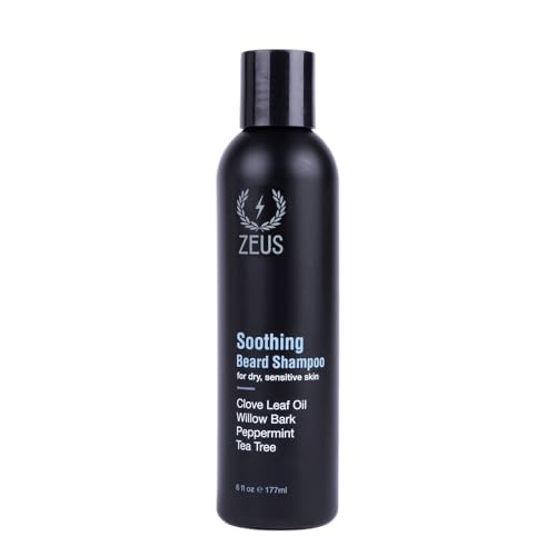 ZEUS Soothing Beard Shampoo for Men Anti-Dandruff & Itch Relief 6 oz