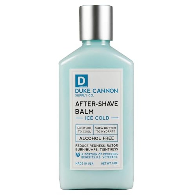 Duke Cannon Supply Co. - Ice Cold Cooling Effect After-Shave Balm, (6 oz) Closes Pores and Soothes Skins to Prevent Irritation (6 oz.)
