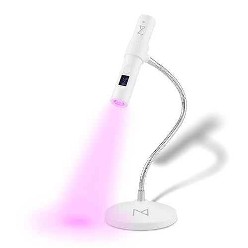 M - GlamCure GO Nail Flash Cure Lamp with Focus Beam Technology, Touch Screen - LED & UV Nail Light - Curing Lamp for Gel Nails, Acrylic, Builder - Portable & Adjustable
