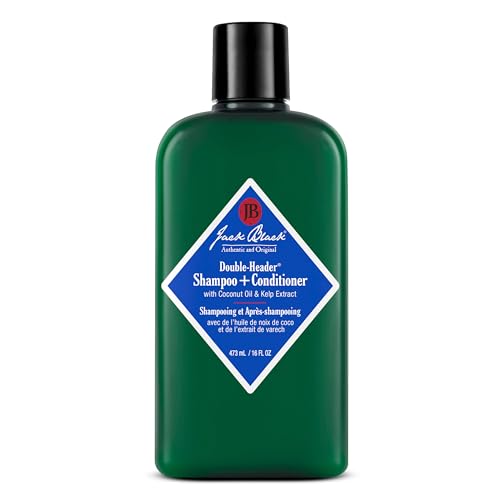 Jack Black Double-Header Shampoo & Conditioner Set - Sulfate-Free, Coconut Oil, 16 Oz