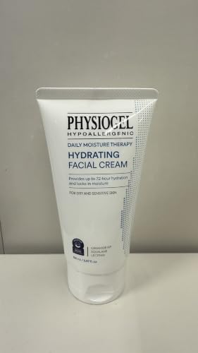 Hydrating Facial Moisturizer with Ceramide - 72H Lasting Hydration, 2.5 fl oz Pack of 2 - Suitable for Dry & Sensitive Skin - Face Cream