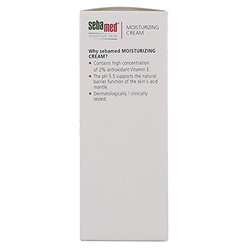 SEBAMED Moisturizing Face Cream with Pump 3.4oz for Sensitive Skin, Hypoallergenic & pH 5.5