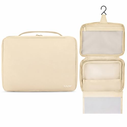 Hanging Toiletry Bag with Detachable Pouch – Compact Travel Organizer, Water-Resistant Nylon