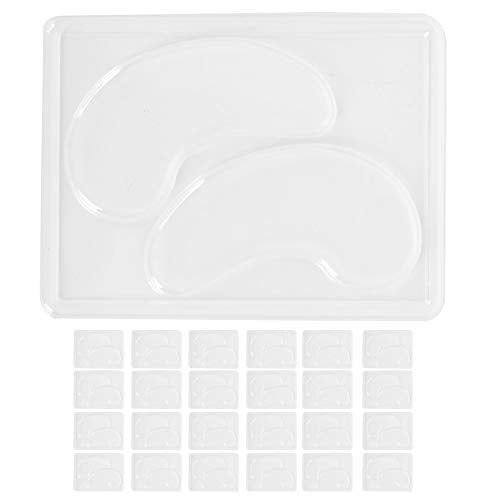 Eye Mask Making Tool for DIY Face Mask Machine, 25pcs Reusable Under Eye Patch Tray Plate Set Facial Mask Machine Accessory