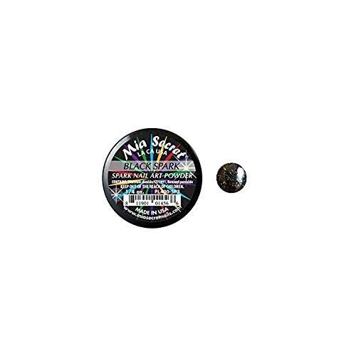 Mia Secret Professional Spark Collection Acrylic Powder 1/4 oz (Pick Your Color) (Black Spark)